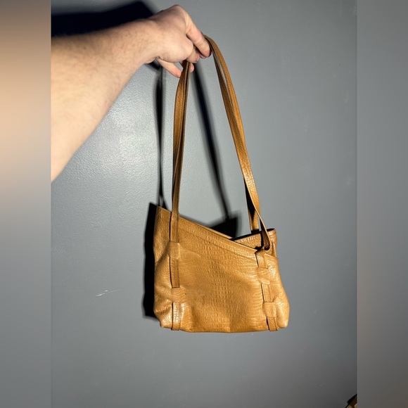 Tom Thomas Leathers Croc Embossed Leather Bag - Picture 2 of 11